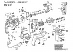Bosch 0 603 167 842 CSB 500 RET Percussion Drill 240 V / GB Spare Parts CSB500RET